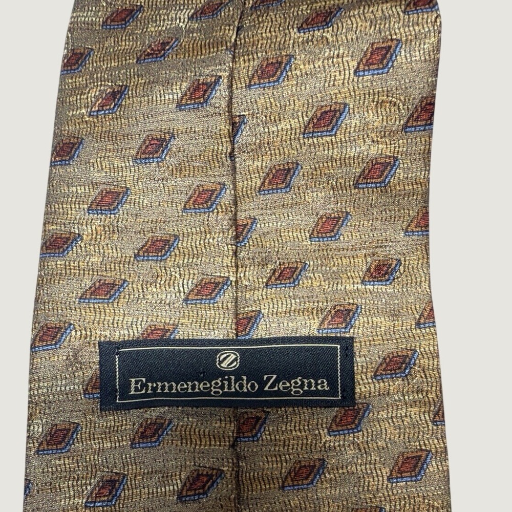 Ermenegildo Zegna Men's Tie Brown Color